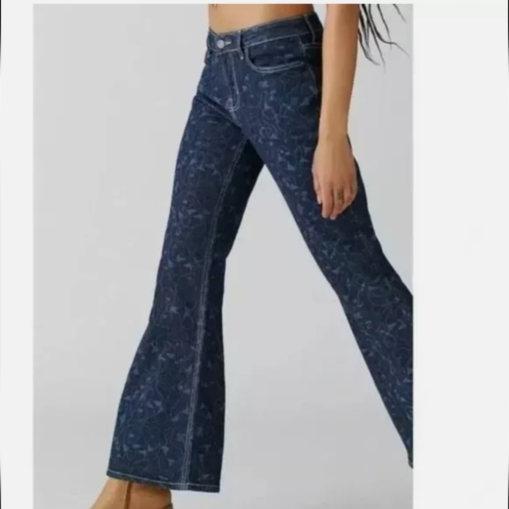 Urban Outfitters Blue Flare Jeans